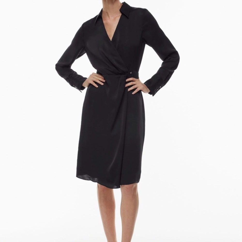 Babaton Black Wrap Dress